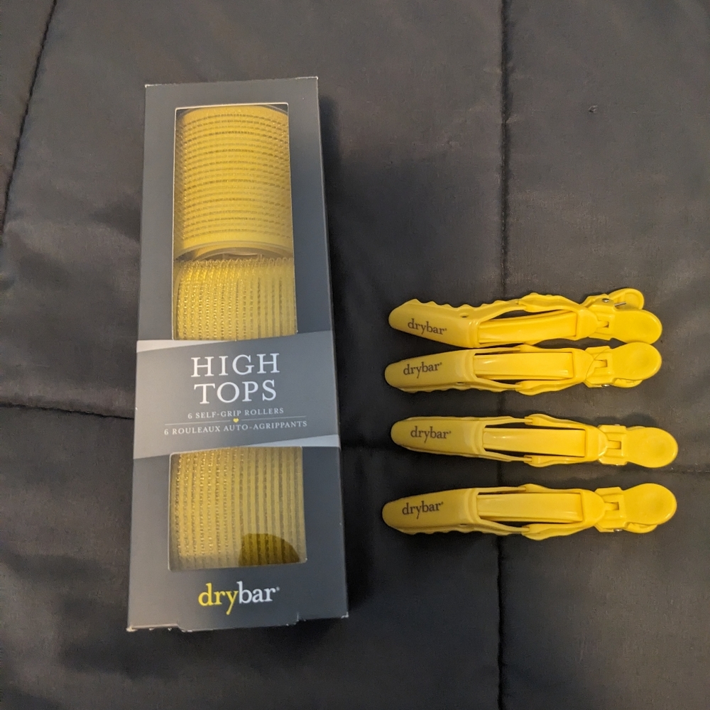 Drybar high top rollers and clips